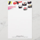 Personalisiertes | Sushi-Briefpapier Briefpapier (Vorderseite)