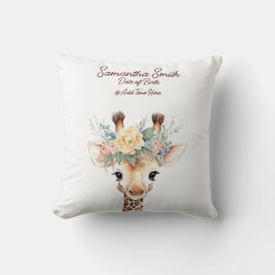 Personalisiertes Süße Tier Baby Giraffe Kissen