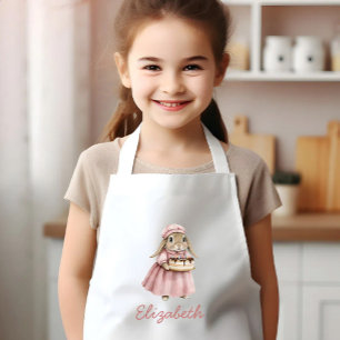 Personalisiertes süßes Backhase Kinderschürze
