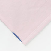 Personalisiertes Süßes Blaubeer-Wasserfarben-Gesch Fleecedecke (Ecke)