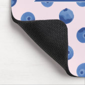Personalisiertes Süßes Blaubeer-Wasserfarben-Gesch Mousepad (Ecke)