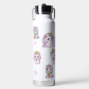 Personalisiertes süßes Einhorn Trinkflasche