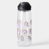 Personalisiertes süßes Einhorn Trinkflasche (Rückseite)