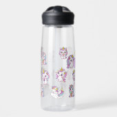 Personalisiertes süßes Einhorn Trinkflasche (Vorne)