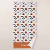 Personalisiertes süßes Halloween Badehandtuch (Badehandtuch)