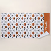 Personalisiertes süßes Halloween Strandtuch (Vorderseite)