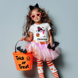 Personalisiertes süßes Halloween-T-Shirt mit Geist T-Shirt