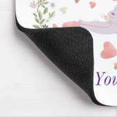 Personalisiertes süßes Katzen-Valentinsgeschenk fü Mousepad (Ecke)