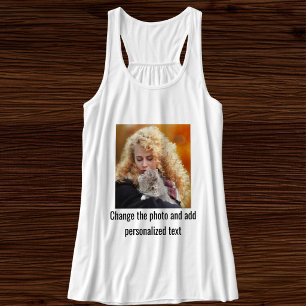 Personalisiertes süßes Katzenmutter-Familienfoto W Tank Top