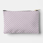 Personalisiertes süßes klassisches Gingham-Karo-Mu Zubehörtasche (Rückseite)