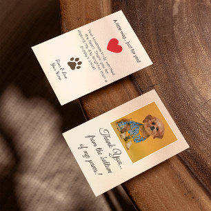 Personalisiertes süßes lustiges Hundethemenbild Dankeskarte