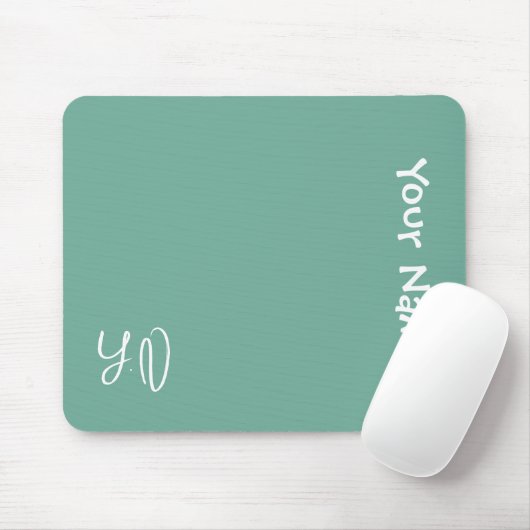 Personalisiertes süßes Mauspad – Name und Initiale (Mit Mouse)