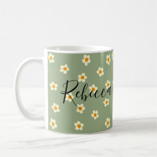 Personalisiertes süßes modernes Gänseblümchen-Must Kaffeetasse
