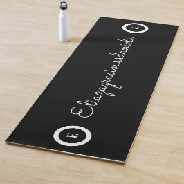 Personalisiertes süßes Namensskript und Kalligrafi Yogamatte