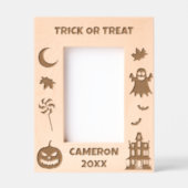 Personalisiertes Süßes oder Saures Halloween Geätzte Rahmen (Vorderseite)