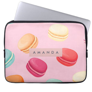 Personalisiertes süßes Pastell-Macaron-Vergnügen Laptopschutzhülle