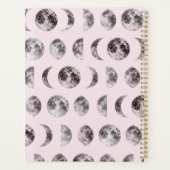 Personalisiertes süßes rosa Katzenmuster Geschenk  Planer (Rückseite)