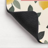 Personalisiertes Süßes Zitronenmuster Frischer Som Mousepad (Ecke)