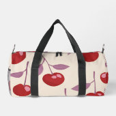 Personalisiertes Süßkirchen-Muster Süß Mädchen Ret Duffle Bag (Rückseite)