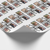 personalisiertes Süßwarenverpackung 4 FotoCollage Geschenkpapier (Ecke)