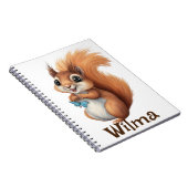 Personalisiertes Sweet Eichhörnchen SpiralNotebook Notizblock (Rechte Seite)
