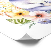 Personalisiertes Sweet Koala Bear Baby Kinderzimme Poster (Ecke)