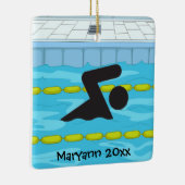 Personalisiertes Swim-Design Keramikornament (Rechts)