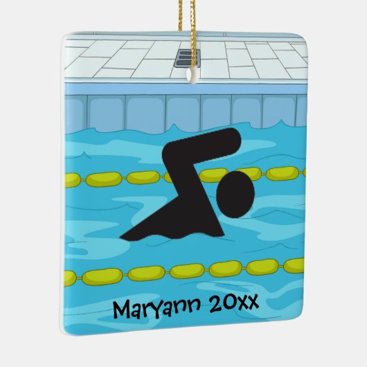 Personalisiertes Swim-Design Keramikornament (Rechts)