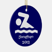 Personalisiertes Swim-Design Keramikornament (Rechts)