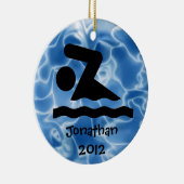 Personalisiertes Swim-Design Keramikornament (Rechts)