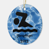 Personalisiertes Swim-Design Keramikornament (Links)