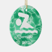 Personalisiertes Swim-Design Keramikornament (Rechts)