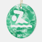 Personalisiertes Swim-Design Keramikornament (Links)