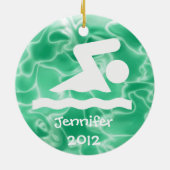 Personalisiertes Swim-Design Keramikornament (Hinten)