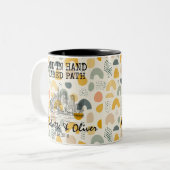 Personalisiertes Sydney Memory - Line Art Sehenswü Zweifarbige Tasse (Vorderseite Links)