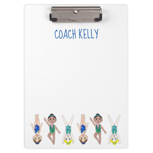 Personalisiertes Synchro-Synchro-Synchro-Trainings Klemmbrett (Vorderseite)