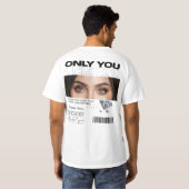 Personalisiertes T-Shirt | Benutzerdefiniertes Aug (Schwarz voll)