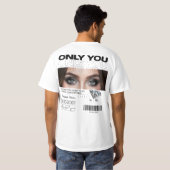 Personalisiertes T-Shirt | Benutzerdefiniertes Aug (Schwarz voll)