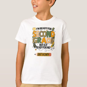Personalisiertes T-Shirt, bereit für die zweite Kl T-Shirt