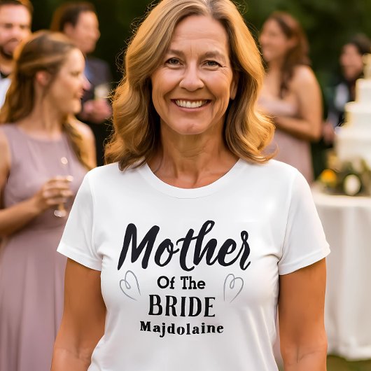 Personalisiertes T-Shirt für die Mutter der Braut