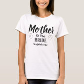 Personalisiertes T-Shirt für die Mutter der Braut (Vorderseite)