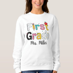 Personalisiertes T-Shirt für einen Lehrer der erst Sweatshirt
