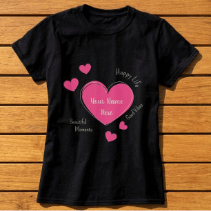 Personalisiertes T-Shirt für schwarze Frauen mit r