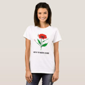 Personalisiertes T-Shirt mit blühender Blume (Vorne ganz)