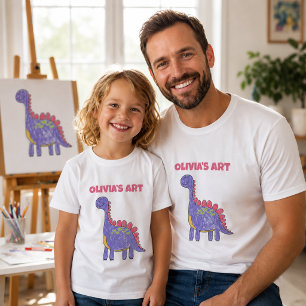 Personalisiertes T-Shirt mit der Kunst Ihres Kinde