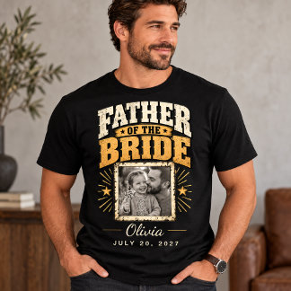 Personalisiertes T-Shirt mit Foto für den Brautvat