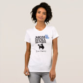 Personalisiertes T-Shirt mit Mütter-Typografie (Vorne ganz)