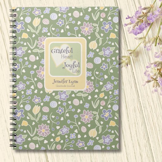 Personalisiertes Tagebuch 'Dankbares Herz Freudvol