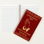 Personalisiertes, tägliches Gebet Christlich Women Notizblock (Innen)