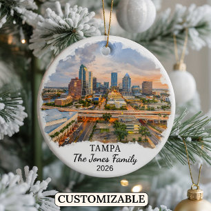 Personalisiertes Tampa-Ornament, Benutzerdefiniert Keramik Ornament